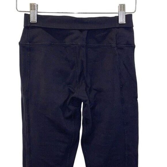 Alo Yoga Womens Flat Front High Waist Mesh Moto Panels Active Leggings Black Siz - Picture 6 of 13